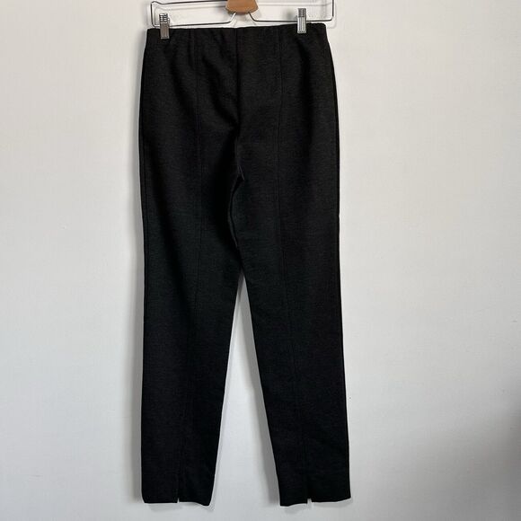 J Jill Ponte Slim Leg Charcoal Gray Pull On Pants XS Stretch Work Thick NEW - Picture 6 of 9